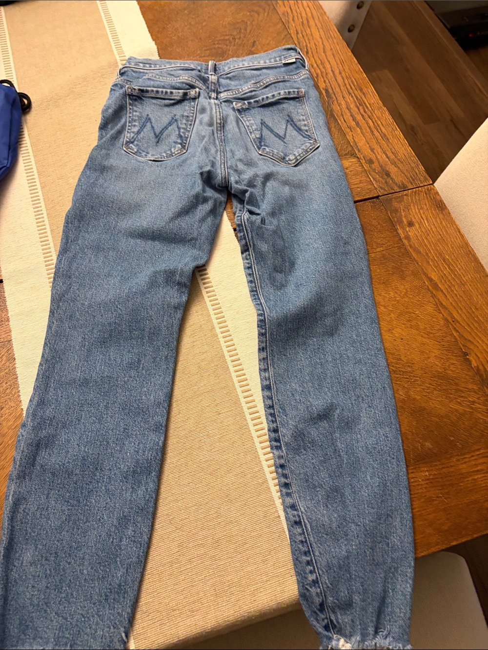 Mother Classic womens Light Blue Straight-Leg Jeans